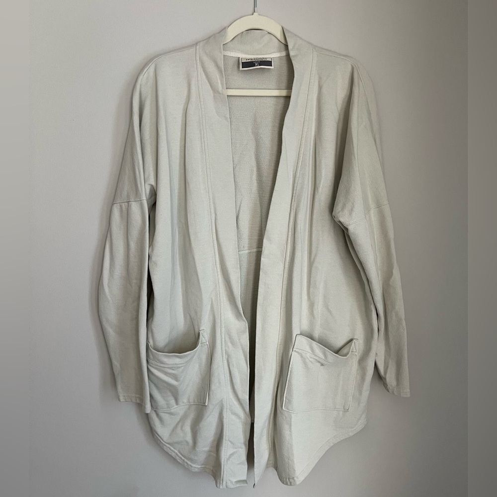 Oatmeal Beige Open Cardigan